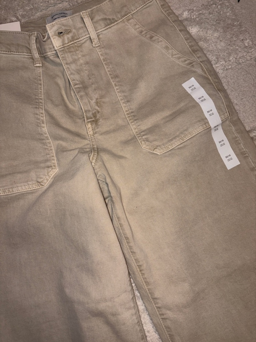 Banana Republic Wide Leg Jeans in Taupe - Picture 3 of 4